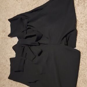 SHEIN Black Skinny Pants with Tie Waist